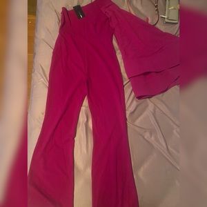 Fashion Nova Magenta Jumpsuit